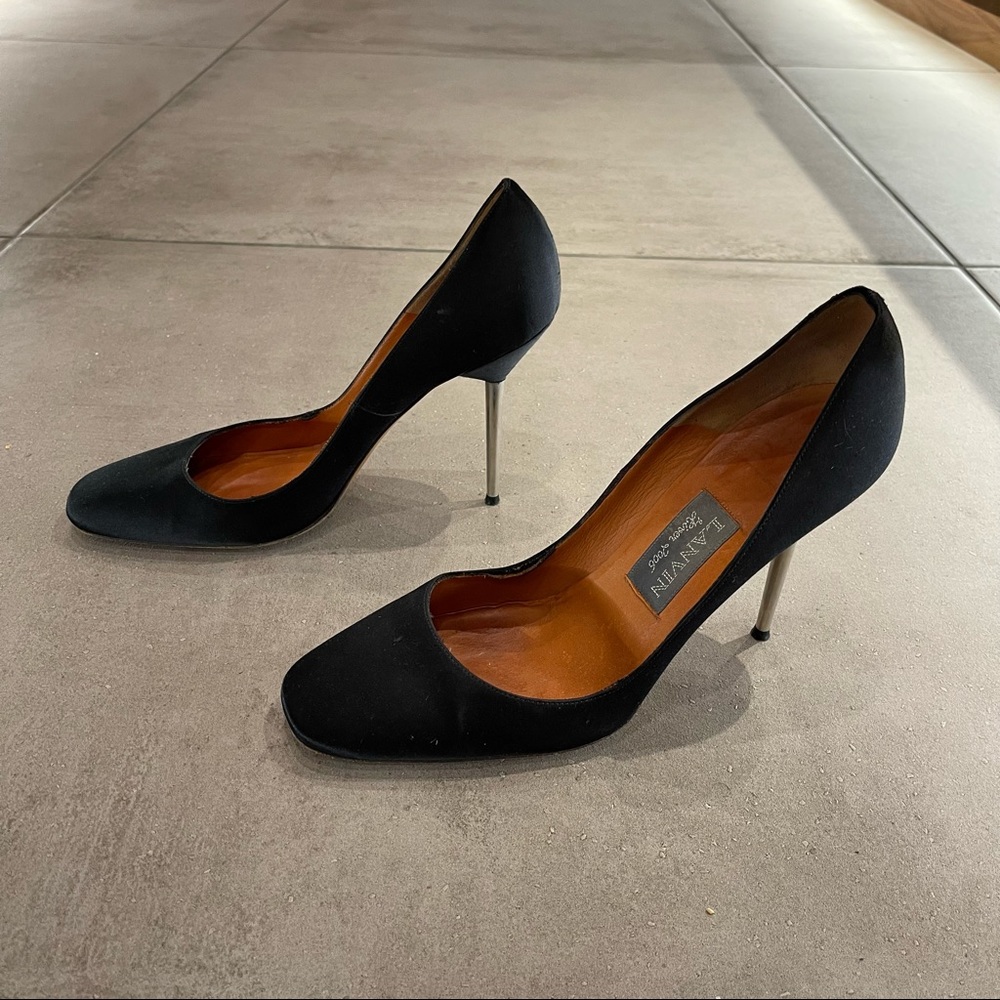 Lanvin Black Metal Heels 2006 River
